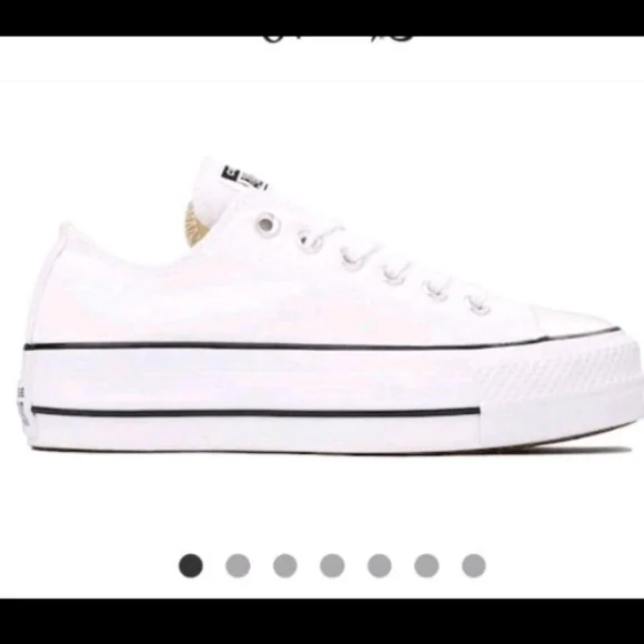 Platform Converse All Star Chuck Taylor LIFT Athletic Sneaker Shoe White Women 7 - Picture 7 of 12